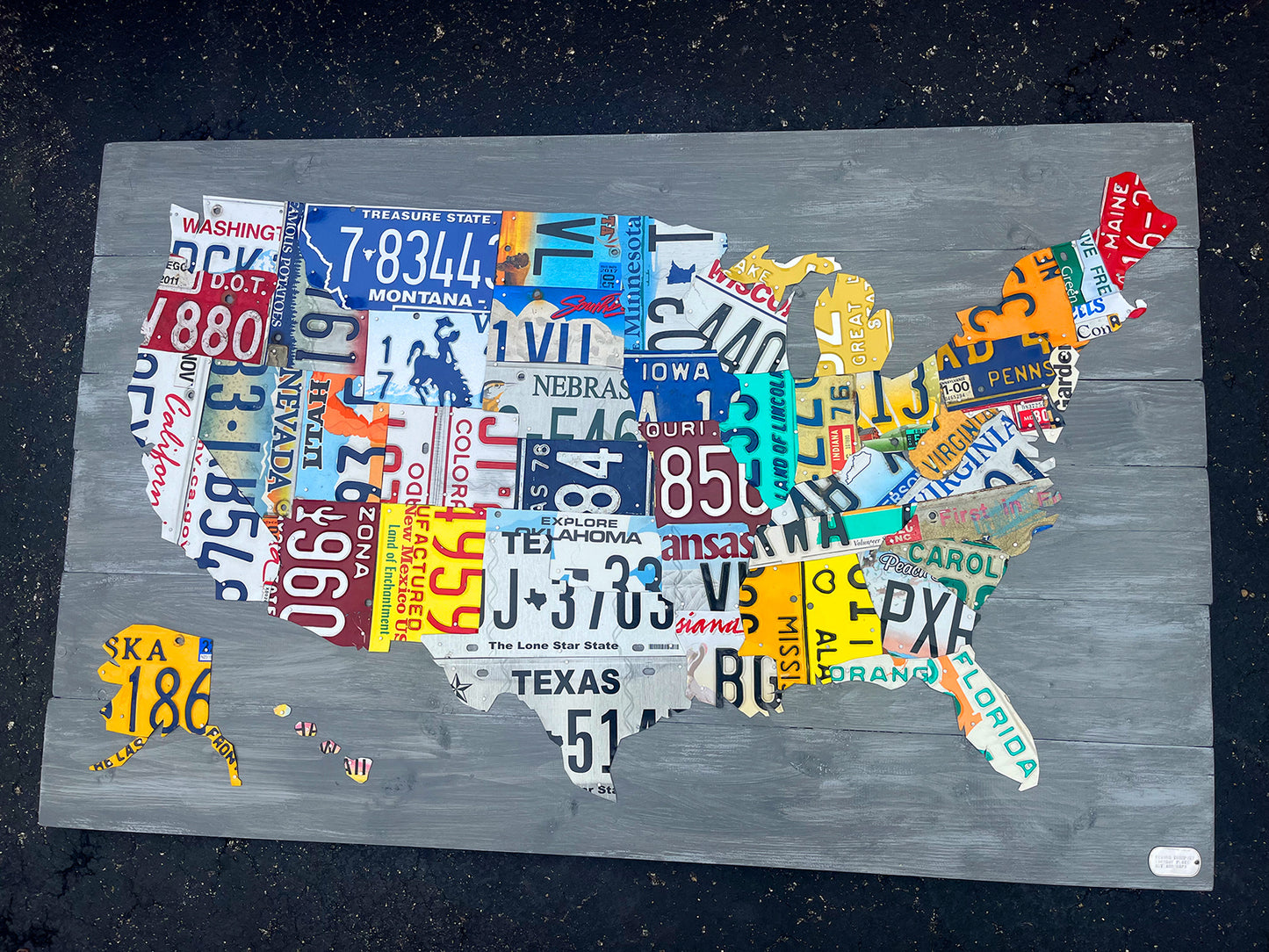 License Plate Map of the USA