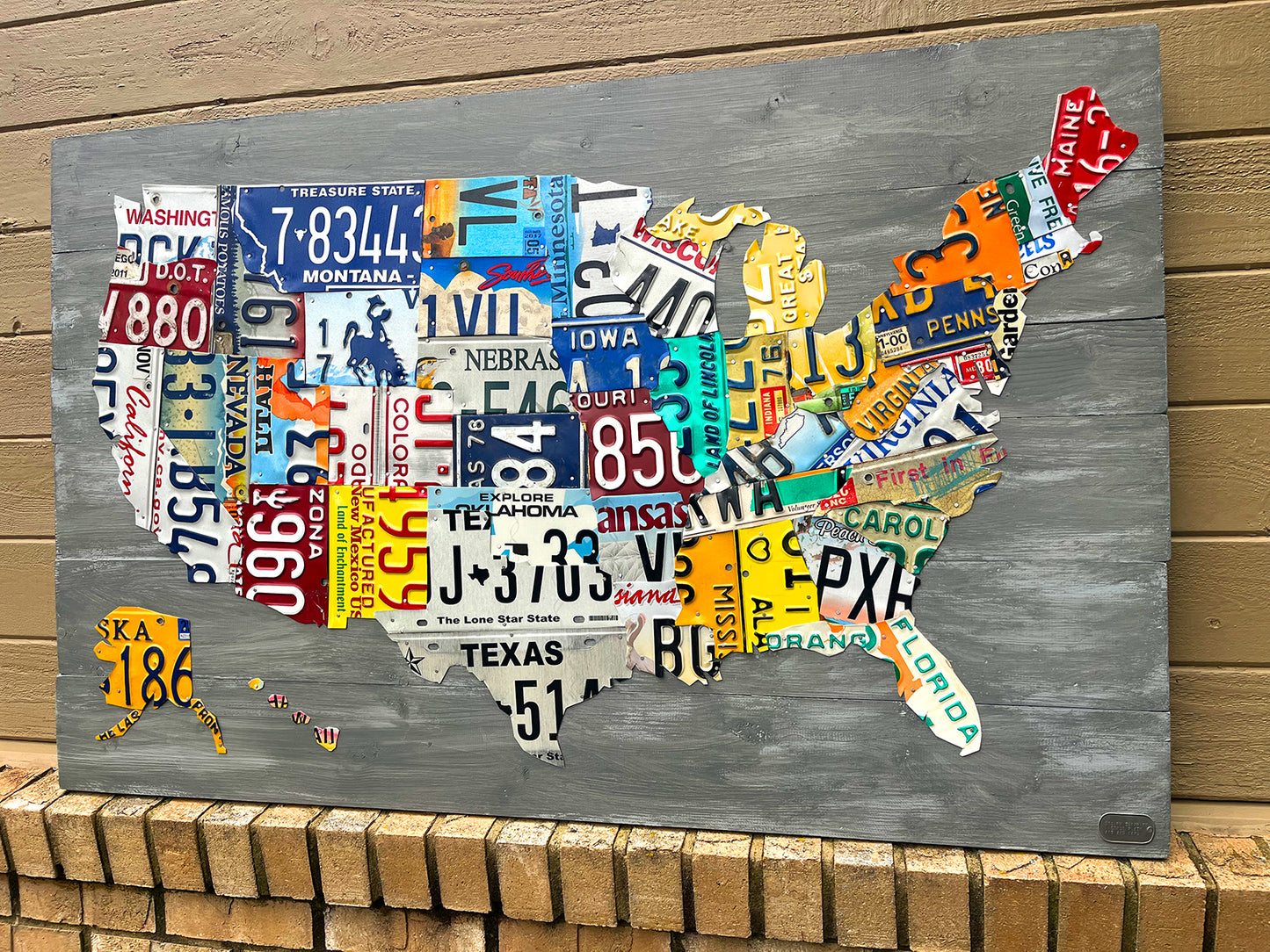 License Plate Map of the USA
