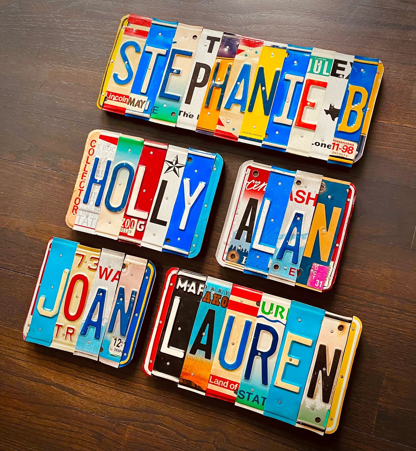 License Plate Lettering Sign - Create Your Own