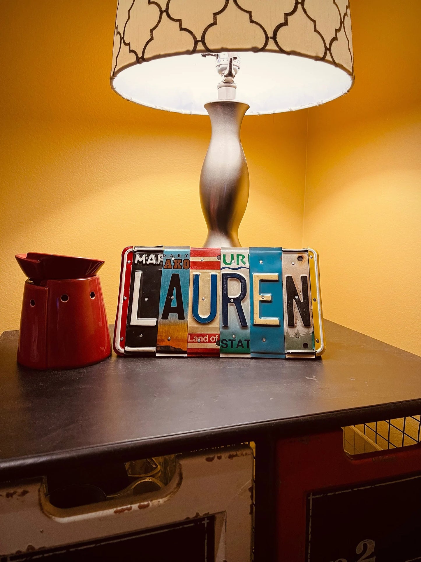 License Plate Lettering Sign - Create Your Own