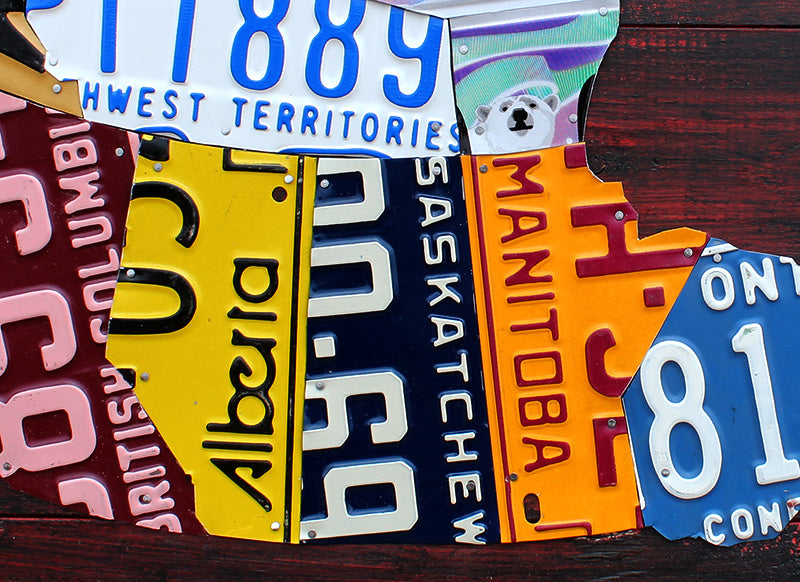 Canada License Plate Map