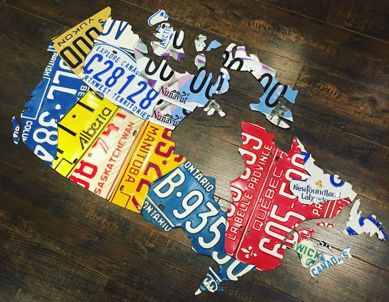 Canada License Plate Map