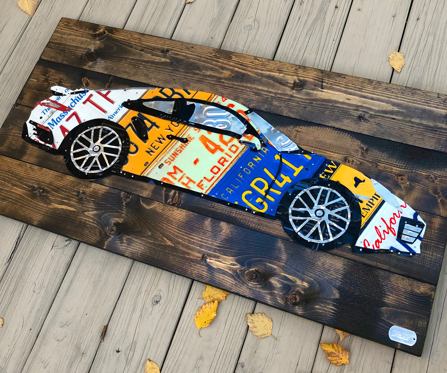 License Plate Car Portrait - Custom Order