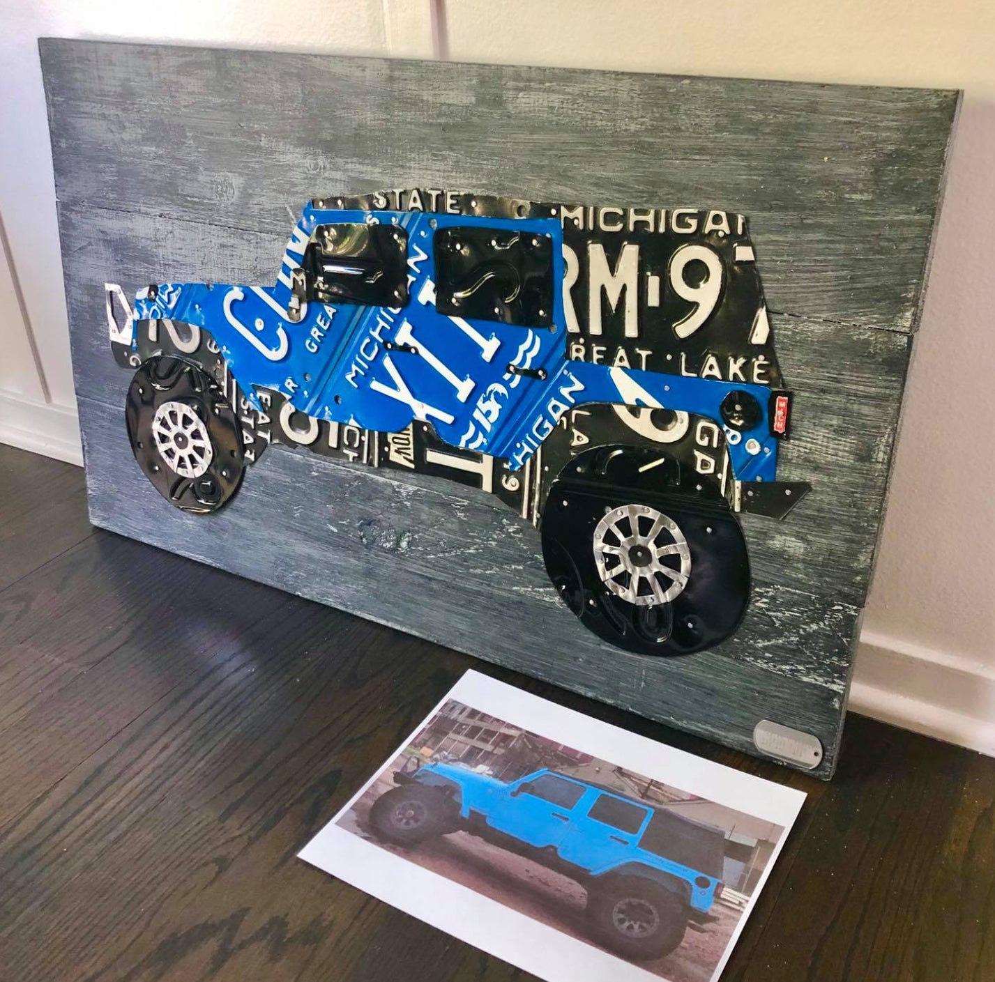 License Plate Car Portrait - Custom Order