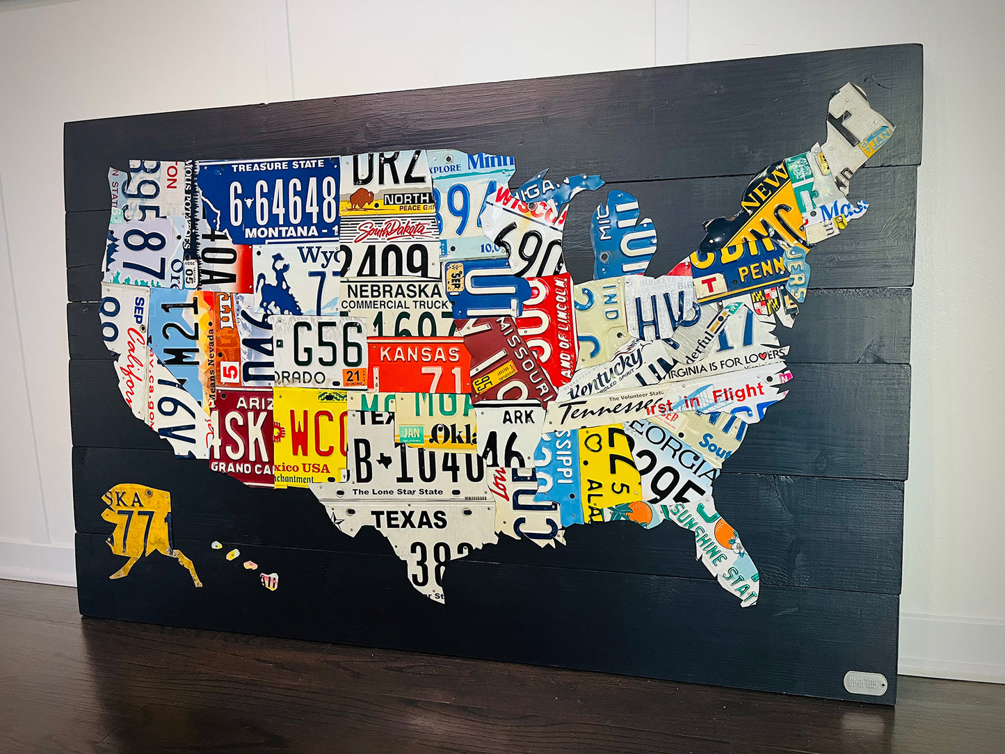License Plate Map of the USA