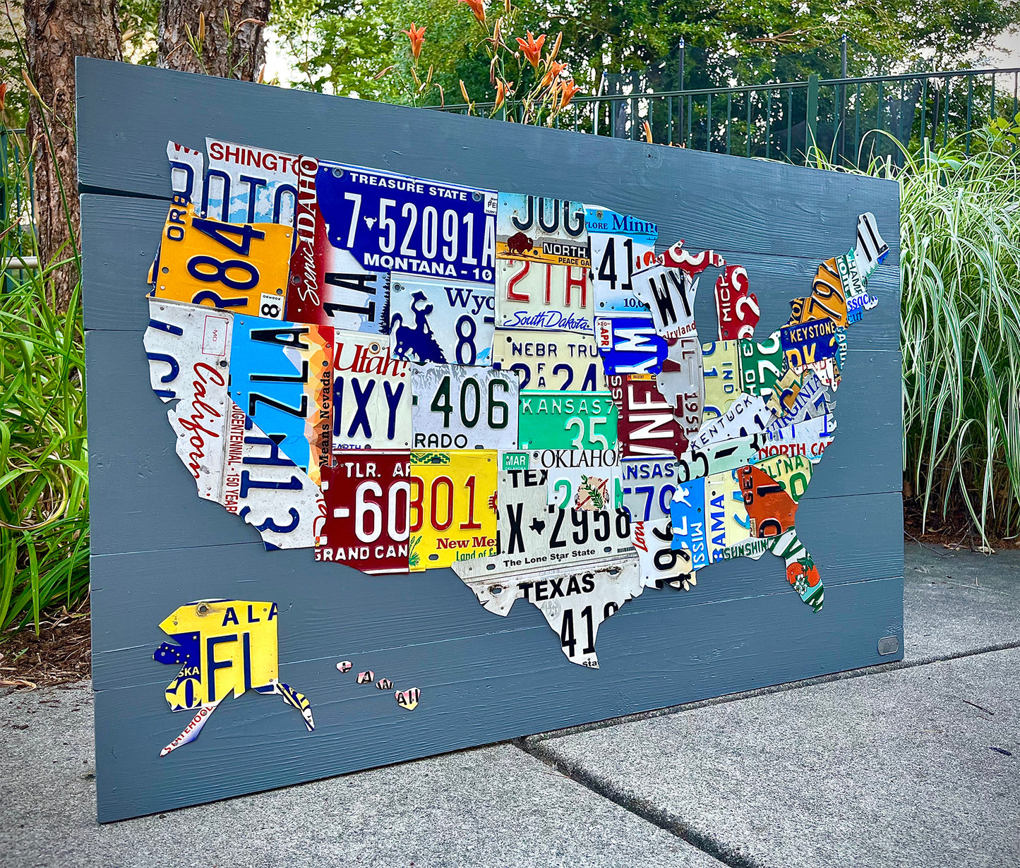 License Plate Map of the USA