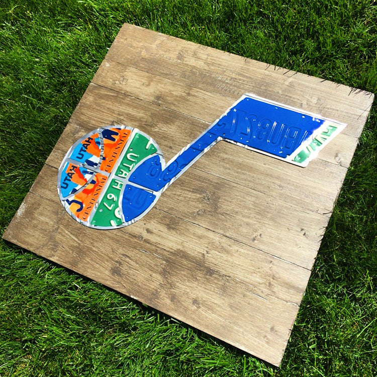 Sports Team License Plate Art