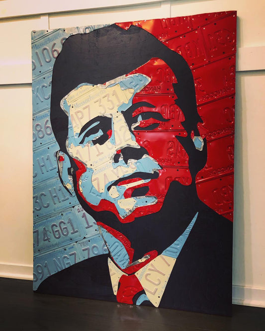 JFK Presidential Portrait Handmade Original