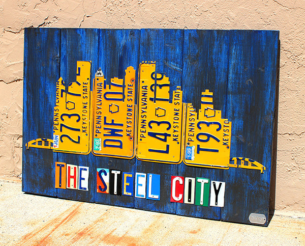 License Plate Art City Skylines - Custom Order