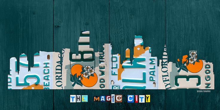 License Plate Art City Skylines - Custom Order