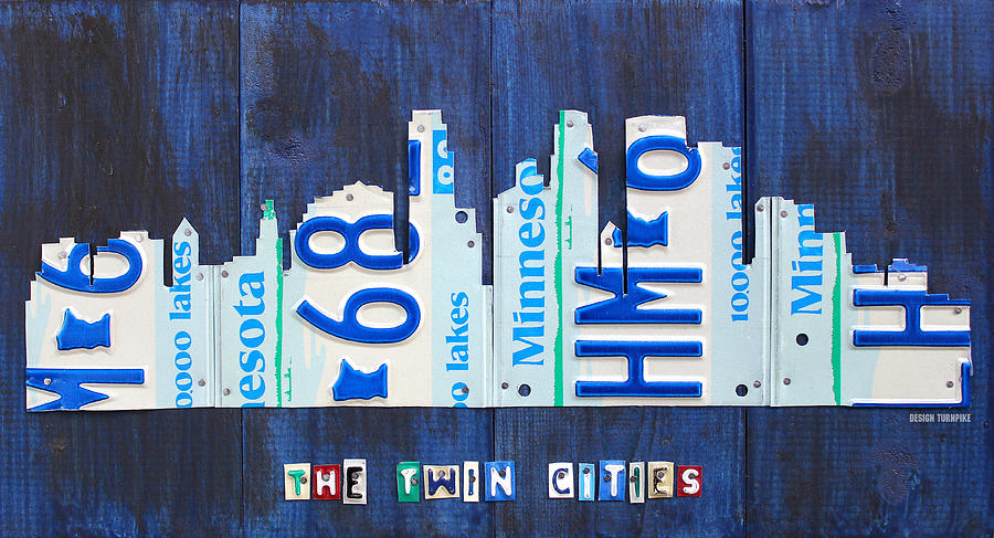 License Plate Art City Skylines - Custom Order