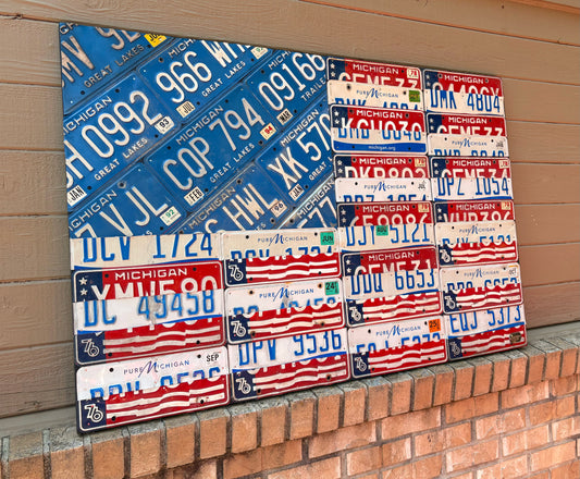 USA 250 Limited Edition License Plate American Flag
