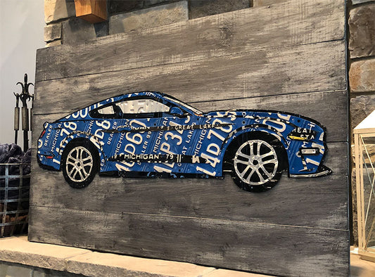 License Plate Car Portrait - Custom Order